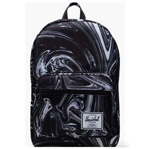 Herschel Supply Co Heritage Backpack Black White Marble Swirl 13in Laptop Sleeve